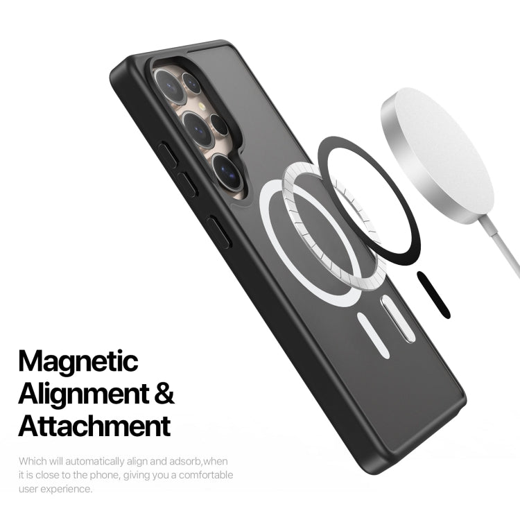 For Samsung Galaxy S25 Ultra 5G DUX DUCIS Yind Series MagSafe TPU Hybrid PC Phone Case(Black)
