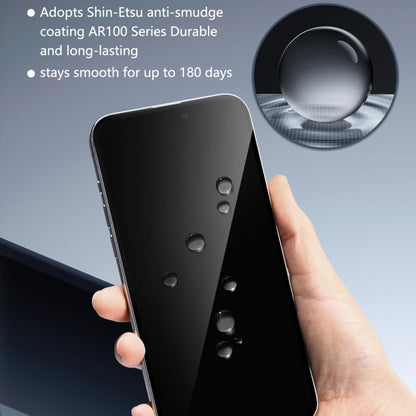 Pour iPhone 16 Plus / 15 Plus Film en verre trempé JOYROOM Zero Sense Series 2.5D de protection intégrale de la vie privée
