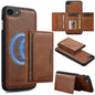 For iPhone 17e / 16e LC.IMEEKE L5 Series Detachable RFID Card Bag Magsafe Phone Case(Brown)