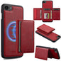 For iPhone 17e / 16e LC.IMEEKE L5 Series Detachable RFID Card Bag Magsafe Phone Case(Red)