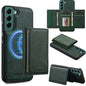 For Samsung Galaxy S21+ 5G LC.IMEEKE L5 Series Detachable RFID Card Bag Magsafe Phone Case(Green)
