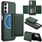 For Samsung Galaxy A54 5G LC.IMEEKE L5 Series Detachable RFID Card Bag Magsafe Phone Case(Green)