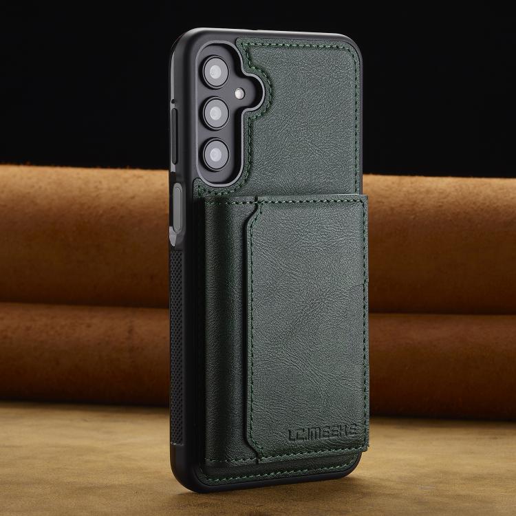 For Samsung Galaxy A36 5G LC.IMEEKE L5 Series Detachable RFID Card Bag Magsafe Phone Case(Green)