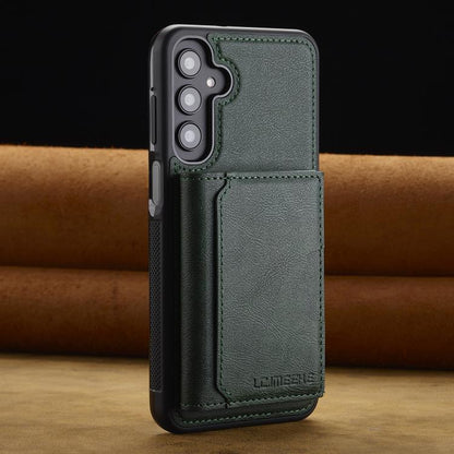 For Samsung Galaxy A36 5G LC.IMEEKE L5 Series Detachable RFID Card Bag Magsafe Phone Case(Green)