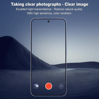 For Xiaomi 15 imak Rear Camera Lens Glass Film Black Version