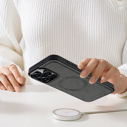 For iPhone 16 Pro Max LC.IMEEKE Magsafe Phone Case(Black)