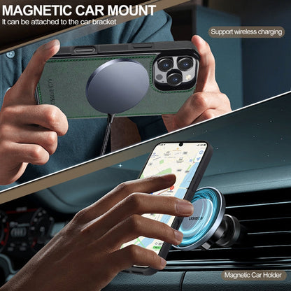 For iPhone 16 Pro Max LC.IMEEKE Magsafe Phone Case(Green)