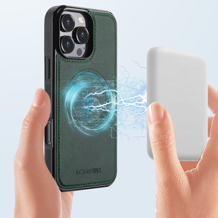 For iPhone 16 Pro Max LC.IMEEKE Magsafe Phone Case(Green)