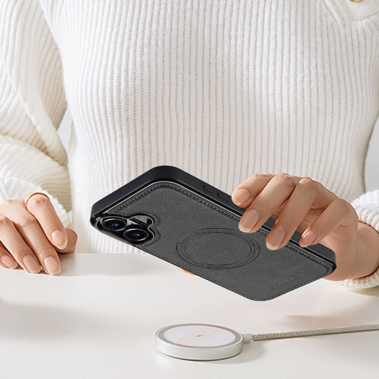 For iPhone 16 Plus LC.IMEEKE Magsafe Phone Case(Black)