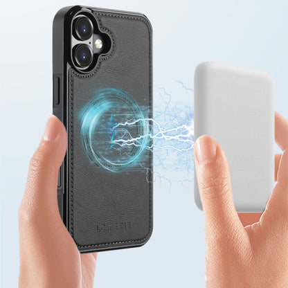 For iPhone 16 LC.IMEEKE Magsafe Phone Case(Black)