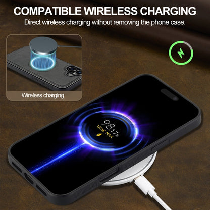 For iPhone 16 LC.IMEEKE Magsafe Phone Case(Black)