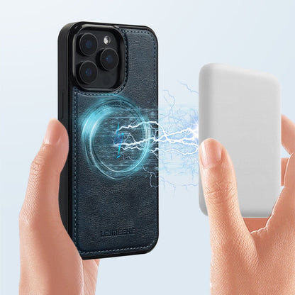 For iPhone 15 Pro Max LC.IMEEKE Magsafe Phone Case(Blue)