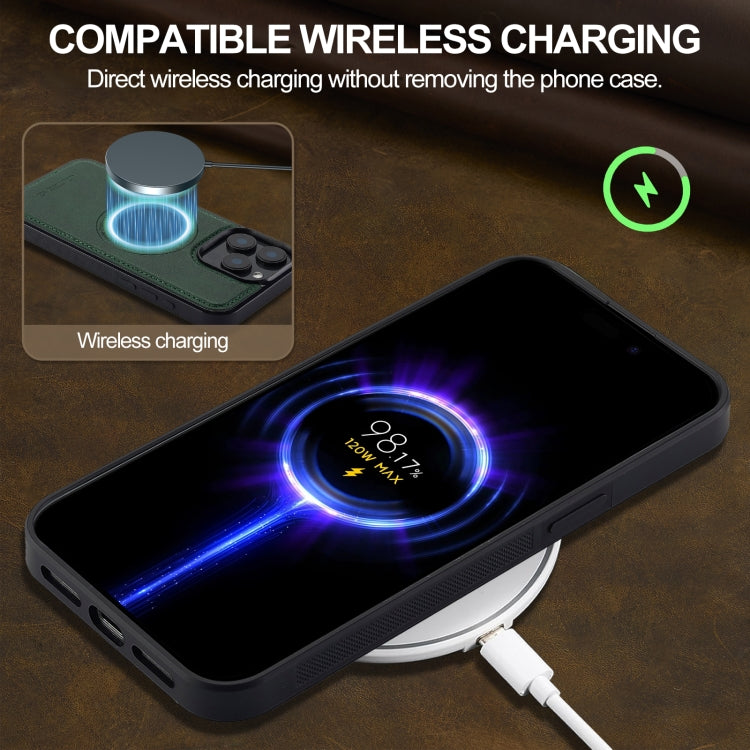 For iPhone 15 Pro Max LC.IMEEKE Magsafe Phone Case(Green)