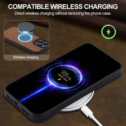 For iPhone 15 Pro LC.IMEEKE Magsafe Phone Case(Brown)