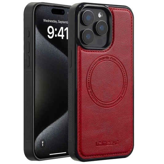 Pour iPhone 14 Pro Max Coque de téléphone Magsafe LC.IMEEKE (rouge)