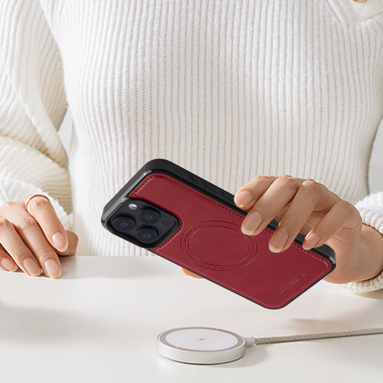 For iPhone 14 Pro Max LC.IMEEKE Magsafe Phone Case(Red)