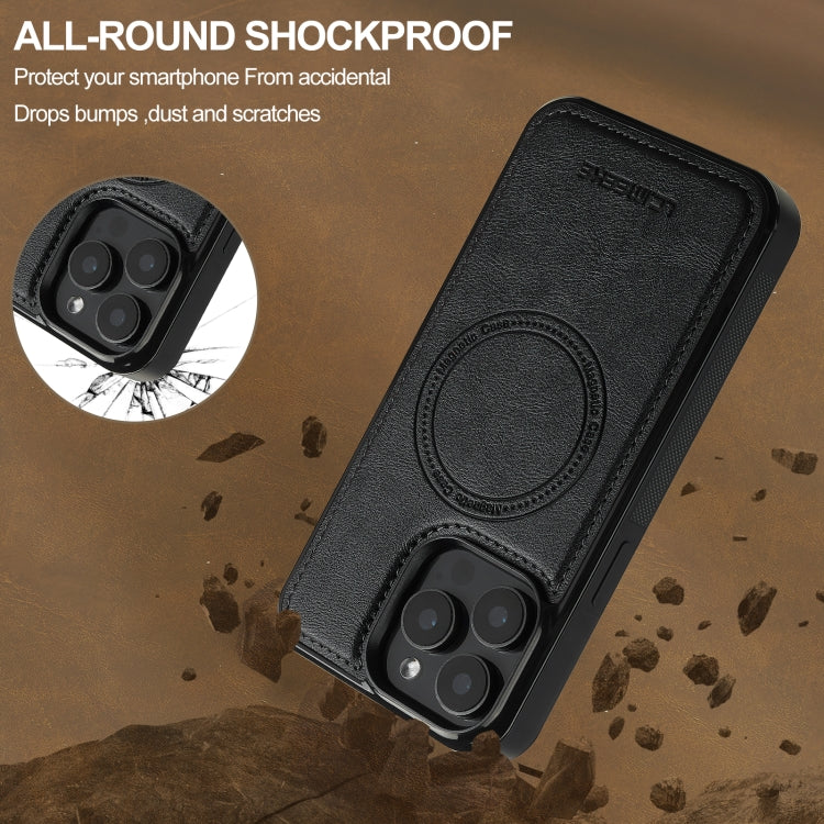 For iPhone 14 Pro Max LC.IMEEKE Magsafe Phone Case(Black)