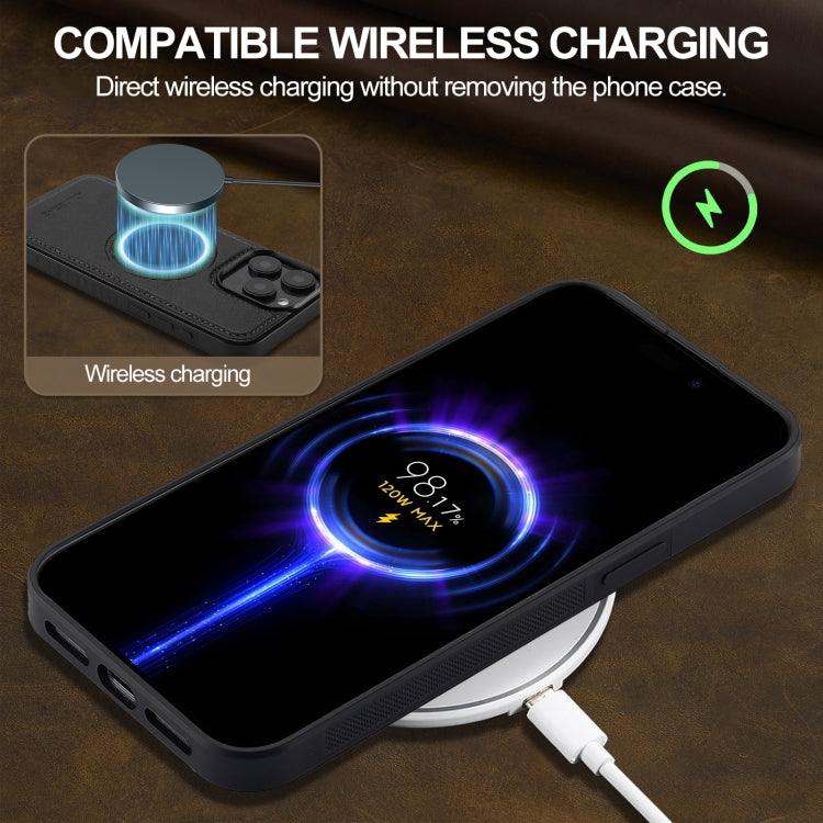 For iPhone 14 Pro Max LC.IMEEKE Magsafe Phone Case(Black)