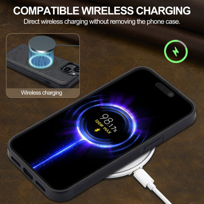 For iPhone 15 Plus / 14 Plus LC.IMEEKE Magsafe Phone Case(Black)