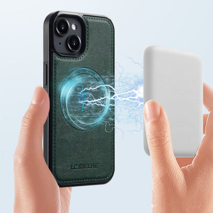 For iPhone 15 Plus / 14 Plus LC.IMEEKE Magsafe Phone Case(Green)