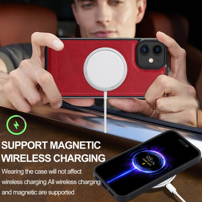 For iPhone 12 mini LC.IMEEKE Magsafe Phone Case(Red)