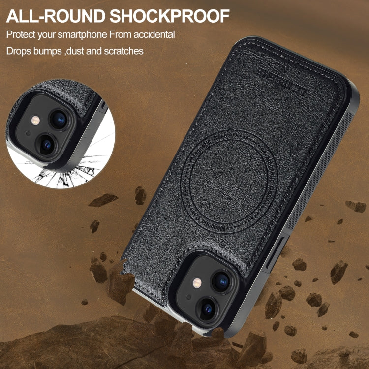 For iPhone 12 / 12 Pro LC.IMEEKE Magsafe Phone Case(Black)