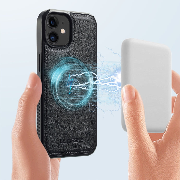 For iPhone 12 / 12 Pro LC.IMEEKE Magsafe Phone Case(Black)