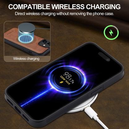 For iPhone 12 / 12 Pro LC.IMEEKE Magsafe Phone Case(Brown)