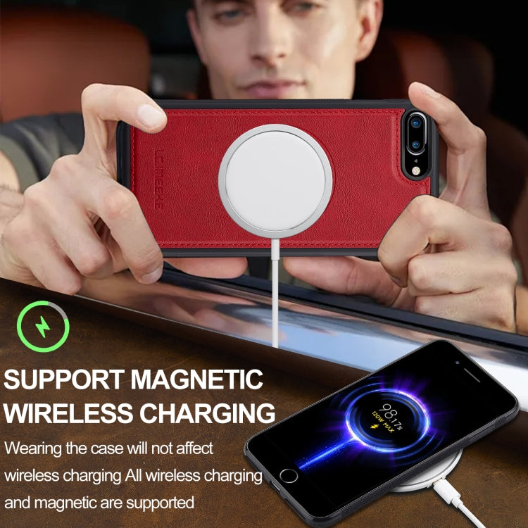 For iPhone 17e / 16e LC.IMEEKE Magsafe Phone Case(Red)