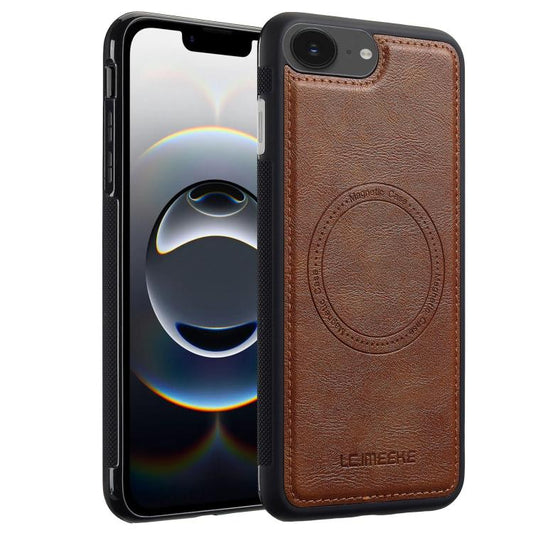 For iPhone 17e / 16e LC.IMEEKE Magsafe Phone Case(Brown)