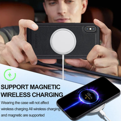 For iPhone XS / X LC.IMEEKE Magsafe Phone Case(Black)