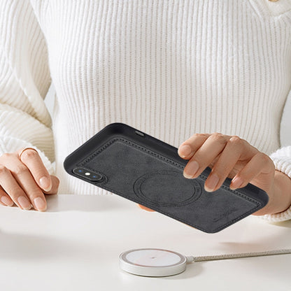 For iPhone XS / X LC.IMEEKE Magsafe Phone Case(Black)