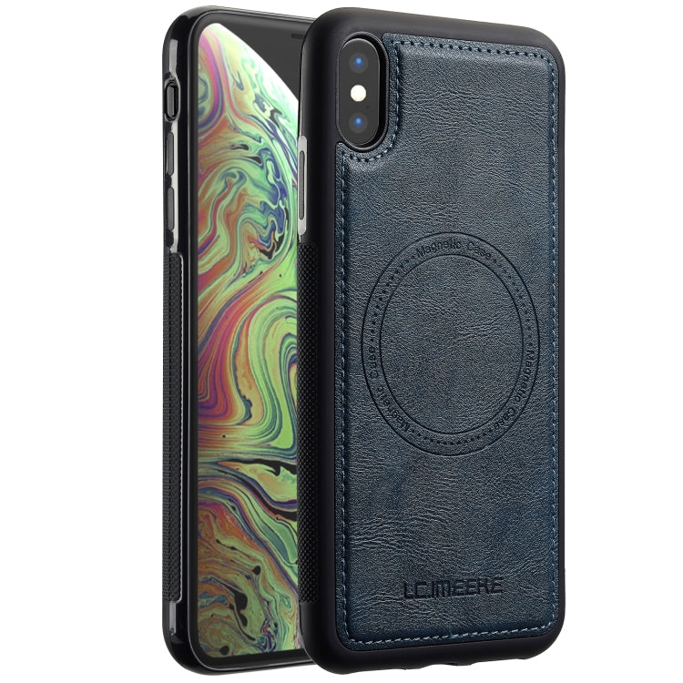 For iPhone XS / X LC.IMEEKE Magsafe Phone Case(Blue)