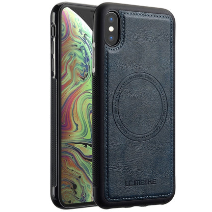For iPhone XS / X LC.IMEEKE Magsafe Phone Case(Blue)