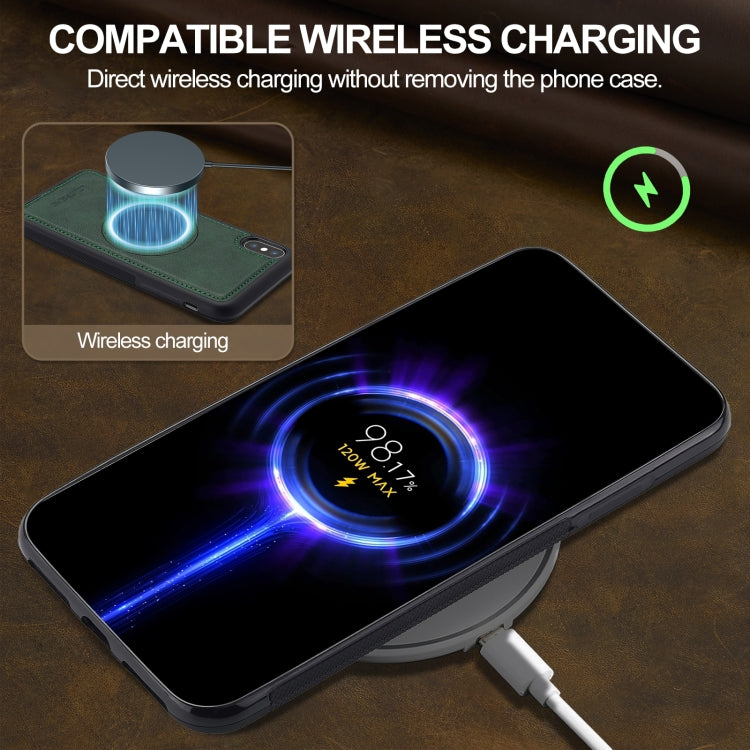 For iPhone XS / X LC.IMEEKE Magsafe Phone Case(Green)