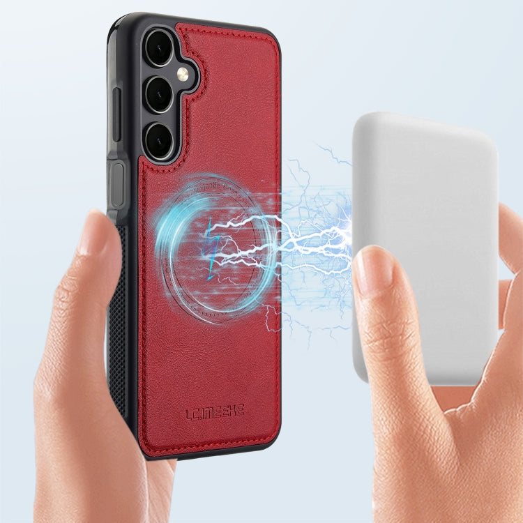 For Samsung Galaxy S23 FE 5G LC.IMEEKE Magsafe Phone Case(Red)