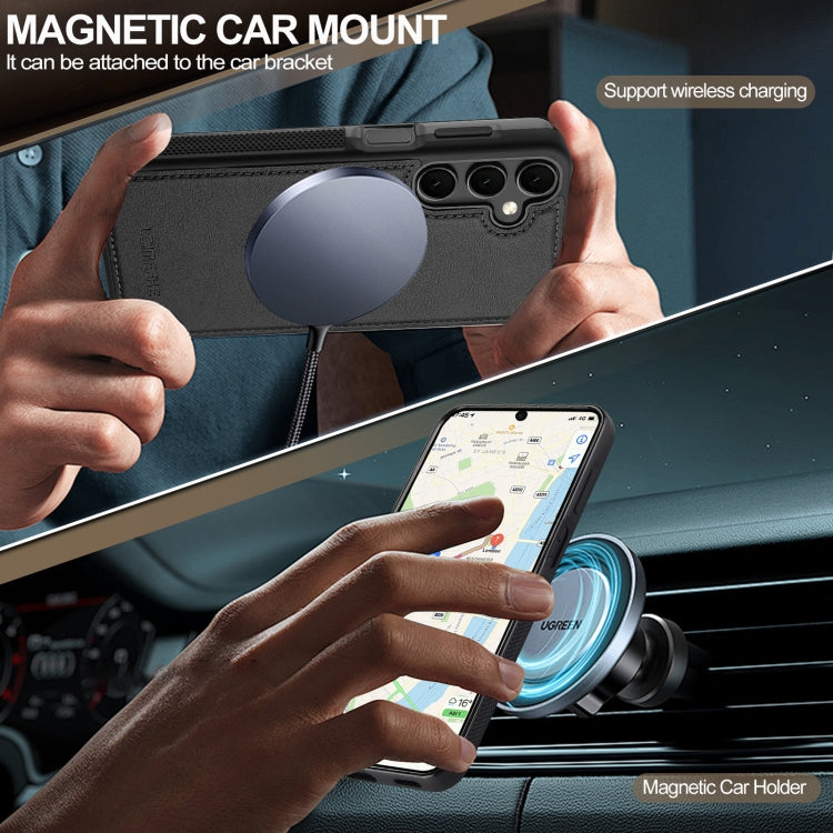 For Samsung Galaxy S23 FE 5G LC.IMEEKE Magsafe Phone Case(Black)