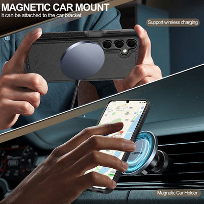 For Samsung Galaxy S23 FE 5G LC.IMEEKE Magsafe Phone Case(Black)