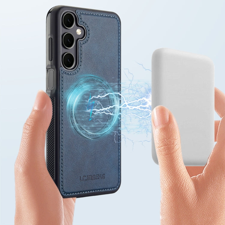 For Samsung Galaxy S23 FE 5G LC.IMEEKE Magsafe Phone Case(Blue)