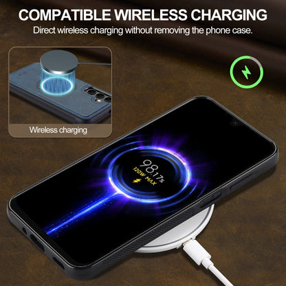 For Samsung Galaxy S23 FE 5G LC.IMEEKE Magsafe Phone Case(Blue)