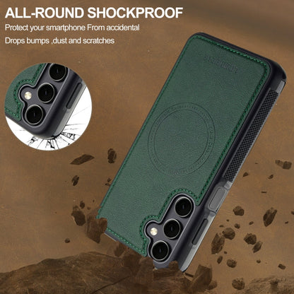 For Samsung Galaxy S23 FE 5G LC.IMEEKE Magsafe Phone Case(Green)