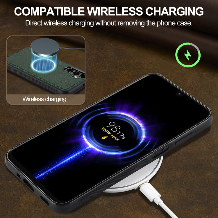 For Samsung Galaxy S23 FE 5G LC.IMEEKE Magsafe Phone Case(Green)