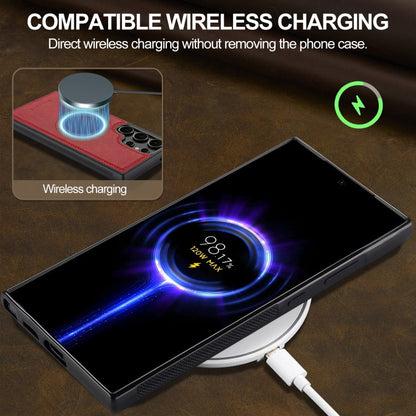 Pour Samsung Galaxy S23 Ultra 5G LC.IMEEKE Étui de téléphone Magsafe (Rouge)