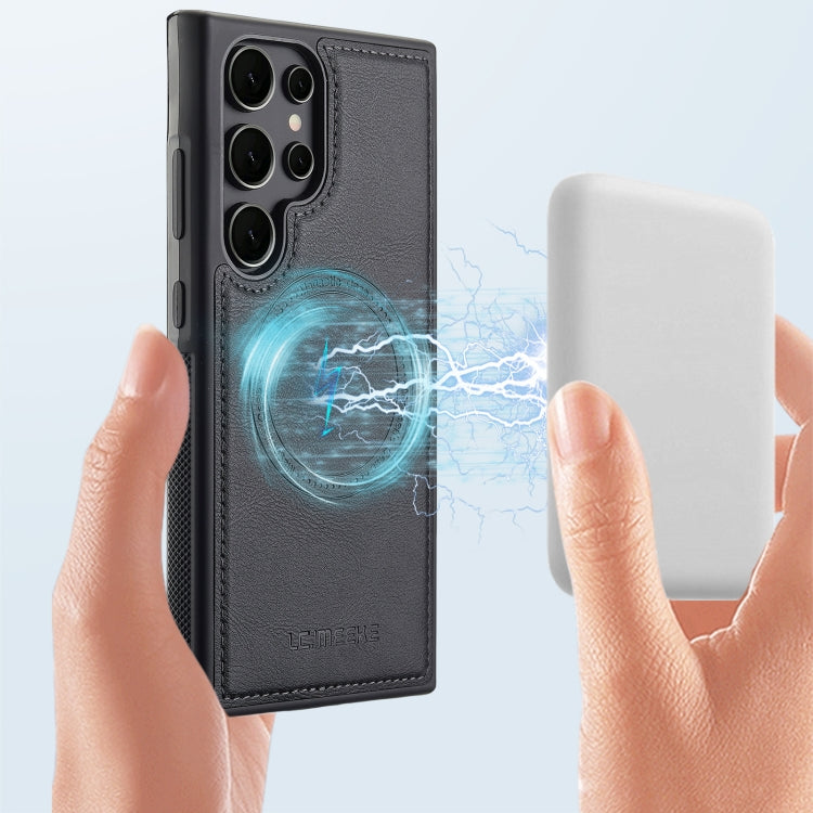For Samsung Galaxy S23 Ultra 5G LC.IMEEKE Magsafe Phone Case(Black)