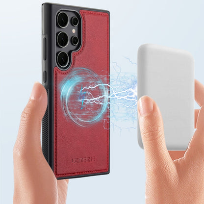 For Samsung Galaxy S22 Ultra 5G LC.IMEEKE Magsafe Phone Case(Red)