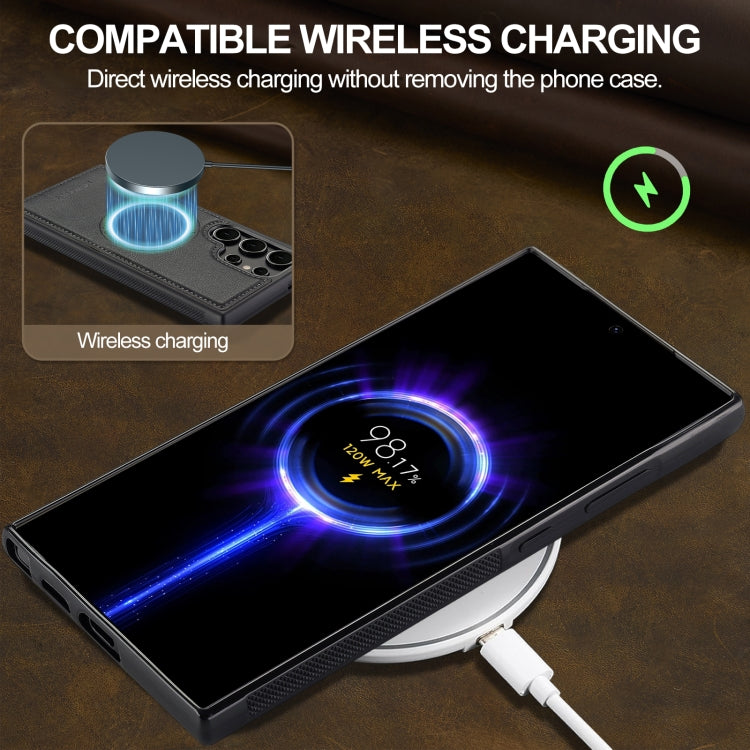 For Samsung Galaxy S22 Ultra 5G LC.IMEEKE Magsafe Phone Case(Black)