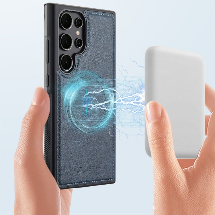 For Samsung Galaxy S22 Ultra 5G LC.IMEEKE Magsafe Phone Case(Blue)