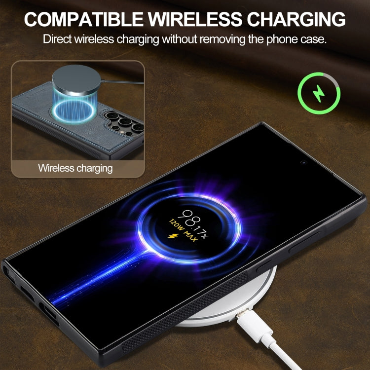 For Samsung Galaxy S22 Ultra 5G LC.IMEEKE Magsafe Phone Case(Blue)