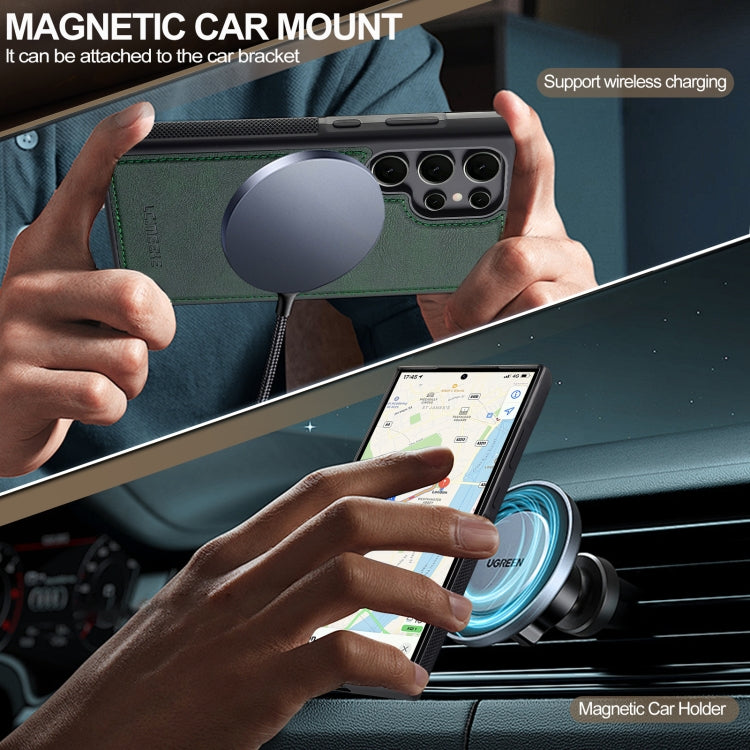 For Samsung Galaxy S22 Ultra 5G LC.IMEEKE Magsafe Phone Case(Green)