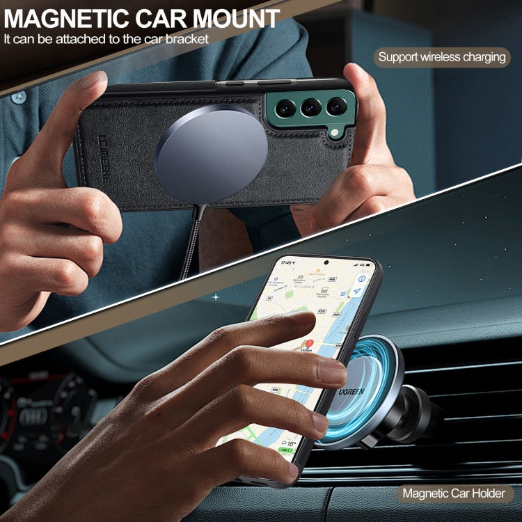 For Samsung Galaxy S22 5G LC.IMEEKE Magsafe Phone Case(Black)